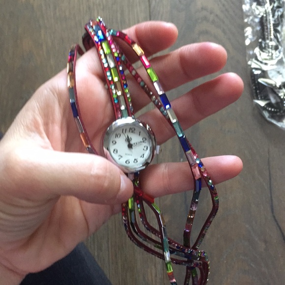 Skinny watch lot wrap watch red white black - Picture 3 of 7